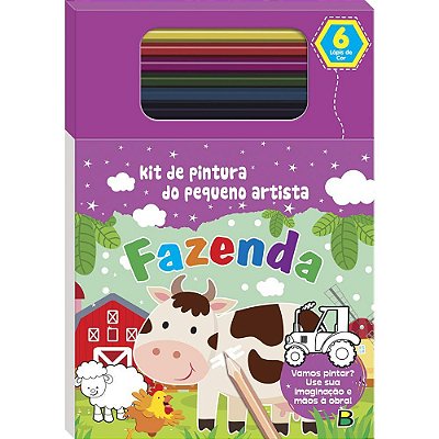 Kit De Pintura Do Pequeno Artista: Fazenda