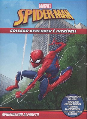 Aprender É Incrível Marvel - Homem Aranha Aprendendo O Alfabeto