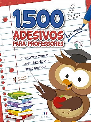 1500 Adesivos - Colabore Com O Aprendizado De Seus Alunos Inglês