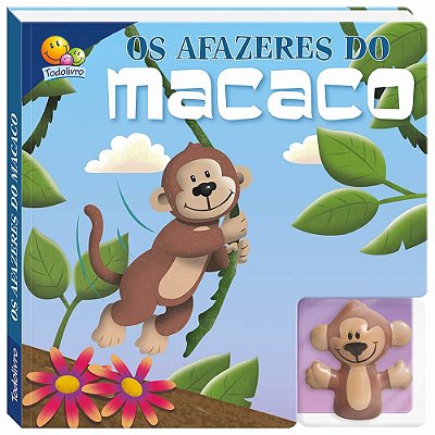 Os Afazeres Do Macaco - Dedoche-Leia E Brinque - Livro Com Dedoche