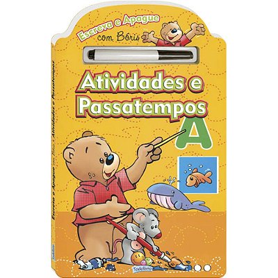 Atividades E Passatempos - Escreva E Apague Com Bóris