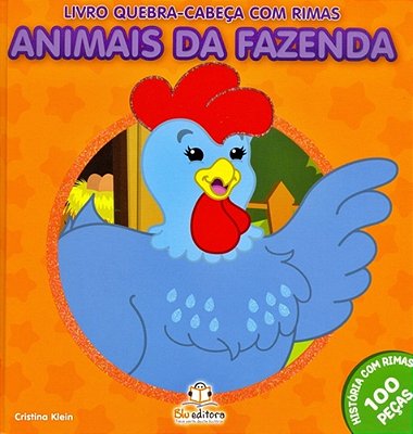 Animais Da Fazenda - Livro Quebra-Cabeça Com Rimas