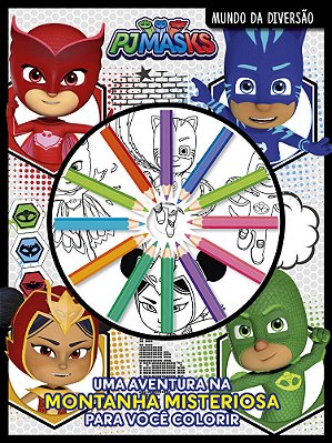 Pj Mask - Mundo Da Diversão Uma Aventura Na Montanha Misteriosa Para Você Colorir