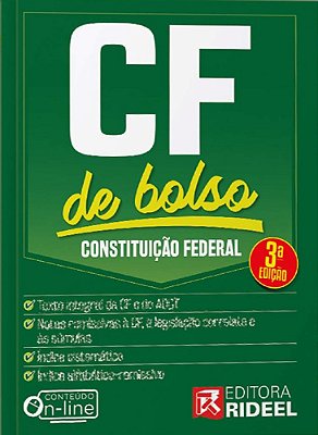 Constituição Federal - Cf De Bolso - Livro Com Conteúdo Online - 3ª Edição