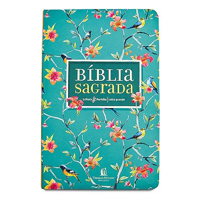 Bíblia Nvi, Couro Soft, Flores, Letra Grande, Leitura Perfeita