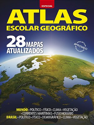 Atlas Escolar Geográfico - Especial - 28 Mapas Atualizados