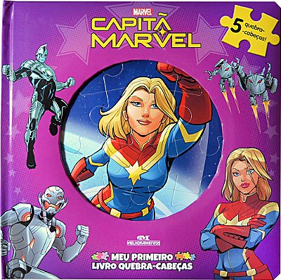 Capita Marvel - Meu Primeiro Livro Quebra-Cabecas
