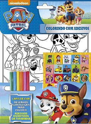 Patrulha Canina Colorindo Com Adesivos