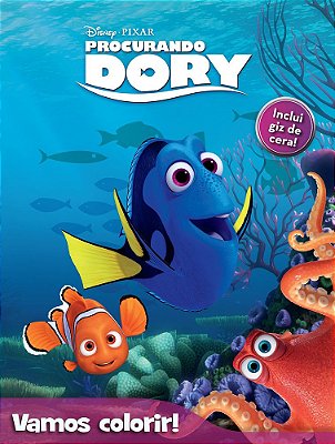 Procurando Dory - Disney Vamos Colorir - Livro Com Giz De Cera