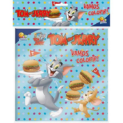 Tom And Jerry - Vamos Colorir! - Kit Livro+lápis De Cor