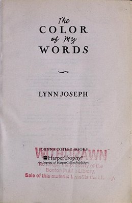 The Color Of My Words..-