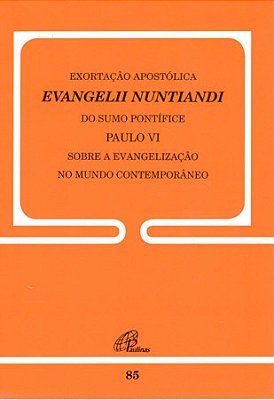 Exortação Apostólica Evangelii Nuntiandi - 85 Sobre A Evangelização No Mundo Contemporâneo