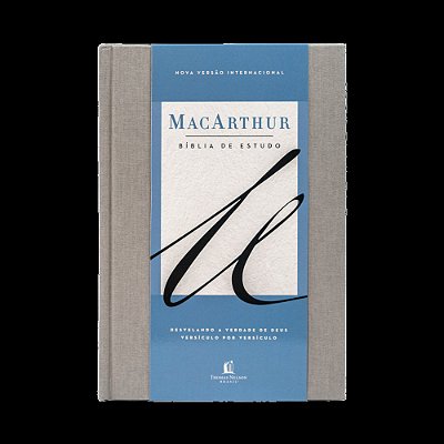 Bíblia De Estudo Macarthur, Nvi, Capa Dura, Tecido, Leitura Perfeita