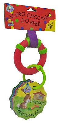 Animais De Estimação - Livro-Chocalho Do Bebê