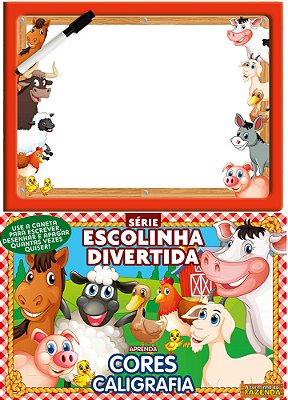 A Turminha Da Fazenda Série Escolinha Divertida - Aprenda Cores Caligrafia