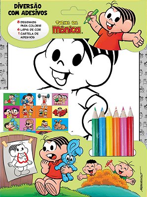 Turma Da Mônica - Diversão Com Adesivos - Mônica