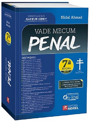Vade Mecum Penal - Legislação Exame De Ordem 7ª Edição (2021)