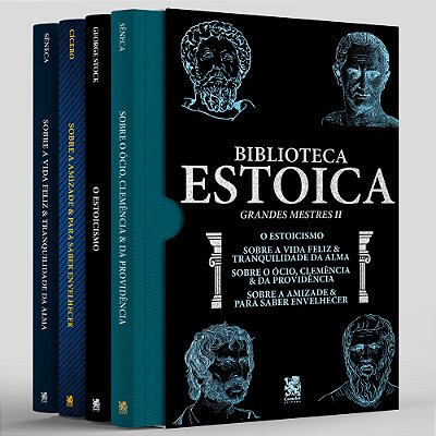 Biblioteca Estoica: Grandes Mestres Volume 02 - Box Com 4 Livros