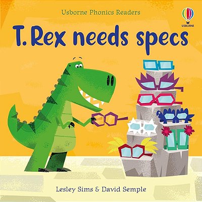 T. Rex Needs Specs - Usborne Phonics Readers - Book With Free Online Audio