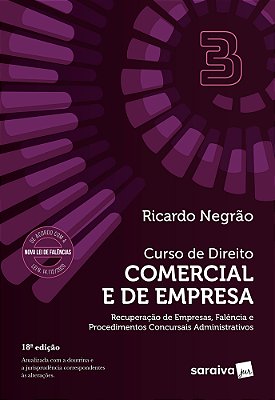 Curso De Direito Comercial E De Empresa - Vol. 3 - 18ª Edição 2024
