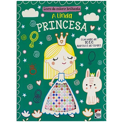 Livro De Colorir Brilhante: A Linda Princesa