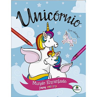 Mundo Encantado Para Colorir: Unicornio