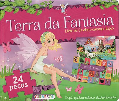 Terra Da Fantasia - Livro & Quebra-Cabeca Duplo