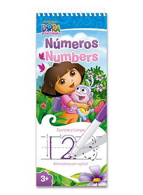 Dora - Números - Escreve E Limpa