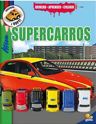 Supercarros - Brincar-Aprender-colorir