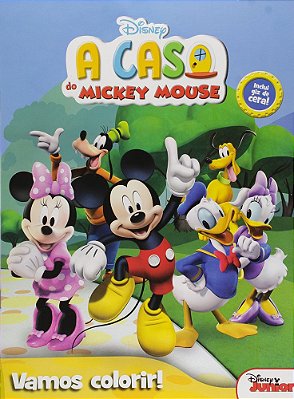 A Casa Do Mickey Mouse - Disney Vamos Colorir - Livro Com Giz De Cera