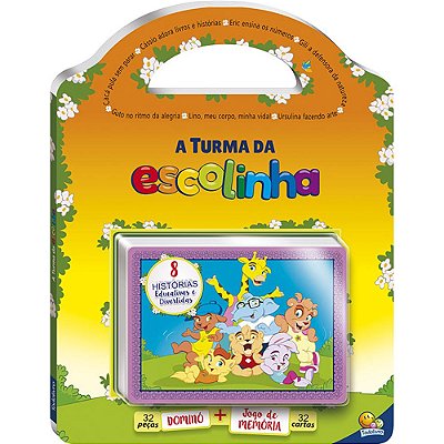 A Turma Da Escolinha - Livro 2Em1-Dominó+memória