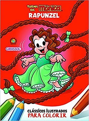 Rapunzel - Para Colorir - Turma Da Monica