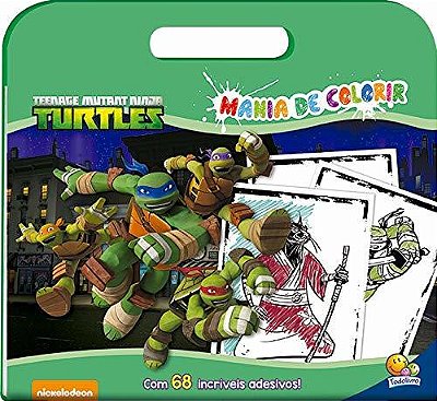 Ninja Turtles - Mania De Colorir - Livro Com Adesivos