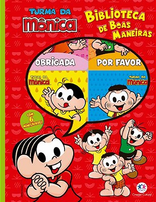 Turma Da Mônica - Biblioteca De Boas Maneiras - Box Com 6 Mini Livros
