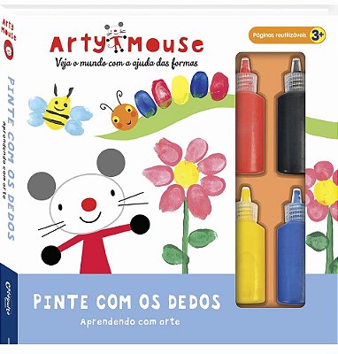 Arty Mouse - Pinte Com Os Dedos - Aprendendo Com Arte