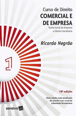 Curso De Direito Comercial E De Empresa - Volume 1 - 16ª Edição