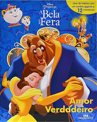 A Bela E A Fera - Disney Princesa - Amor Verdadeiro - 12 Miniaturas