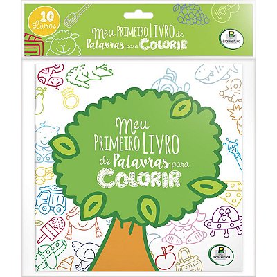 Meu Primeiro Livro De Palavras Para Colorir - Kit C/10 Und.