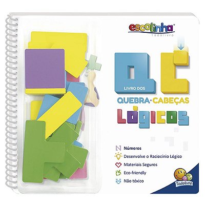 Livro Quebra-Cabeças Lógico (Escolinha Todolivro)