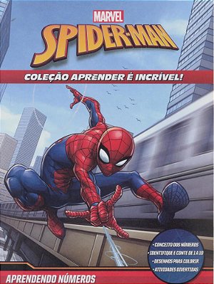 Aprender É Incrível Marvel - Homem Aranha Aprendendo Números