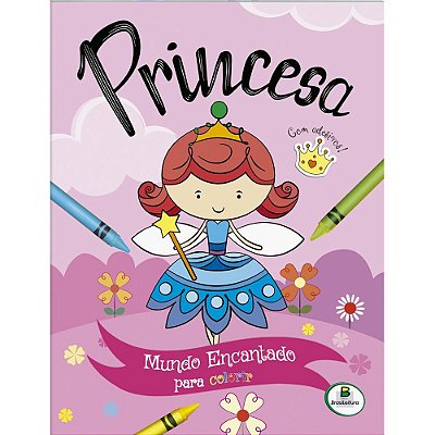 Mundo Encantado Para Colorir: Princesa