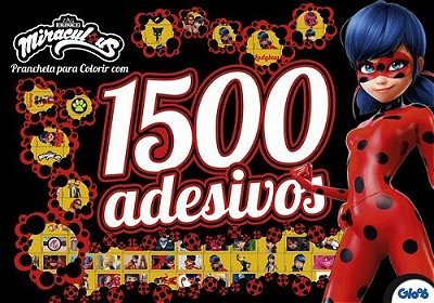 Ladybug - Prancheta Para Colorir Com 1500 Adesivos..-