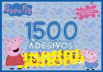 Peppa Pig - Prancheta Para Colorir Com 1500 Adesivos Muita Diversão Com A Peppa Pig E Sua Turma!