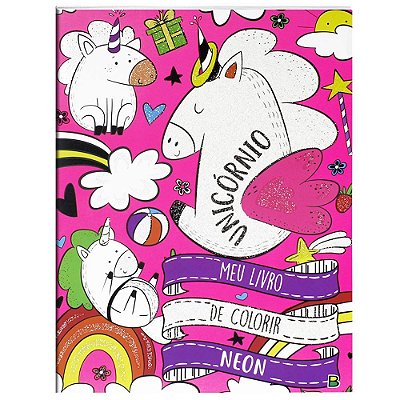 Meu Livro De Colorir Neon: Unicórnio