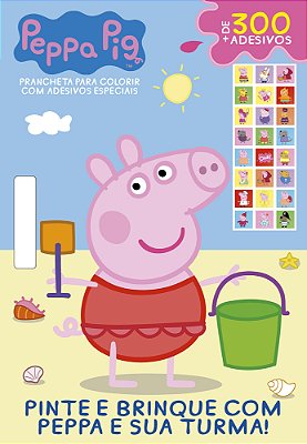 Peppa Pig Prancheta Para Colorir Com Adesivos Especial