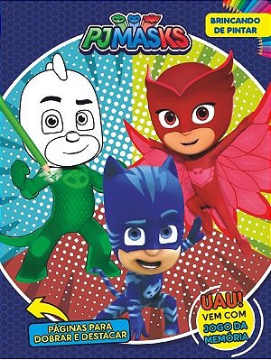 Pj Masks Brincando De Pintar