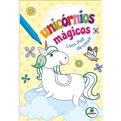 Unicórnios Mágicos - Livro-Pad De Colorir (Amarelo)