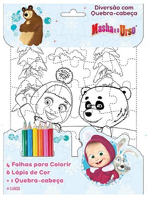 Masha E O Urso - Diversão Com Quebra-Cabeça