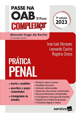 Passe Na Oab 2ª Fase - Fgv - Prática Penal - 7ª Edição 2023