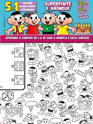 Turma Da Mônica - Super Pinte E Brinque - Turma Da Mônica